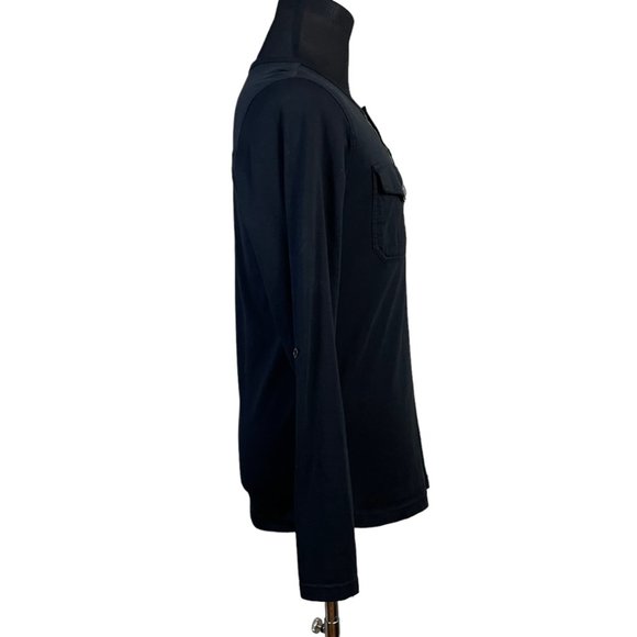 Buckle Black | Men's Athletic Fit Double Front Pockets Long Sleeve Shirt Small - Picture 5 of 6